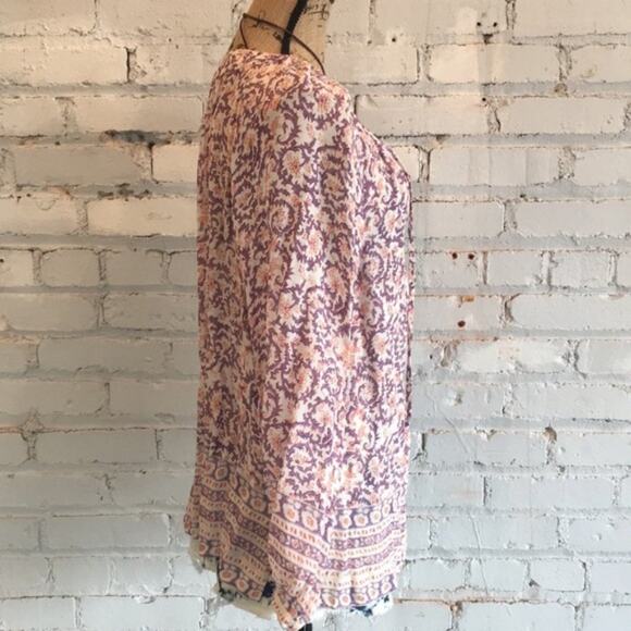 Lucky Brand boho hippie top size M. EUC. Paisley - Picture 5 of 8